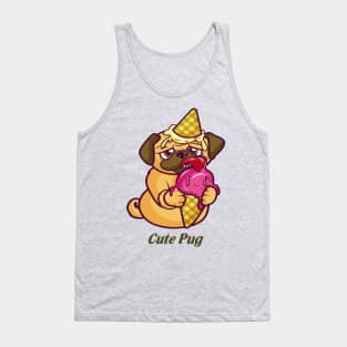 Cute pug Tank Top